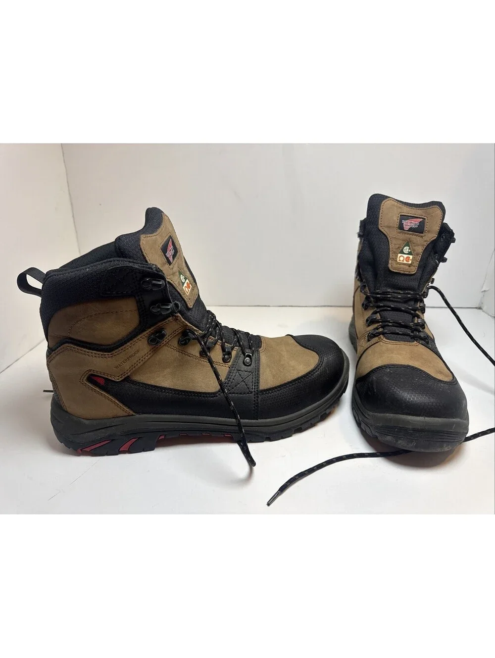 RED WING Tradesman 3519 Size 14 D Safety Toe Waterproof Men Work Boots MSRP $264